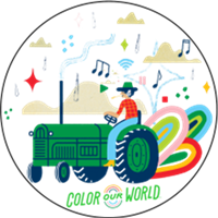 Color Our World Outdoor Mission Kids Pin Badge