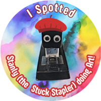 Stanley Stuck Stapler Badge