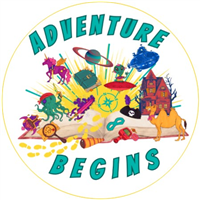 Kids Adventure Begins Registration Badge Badge